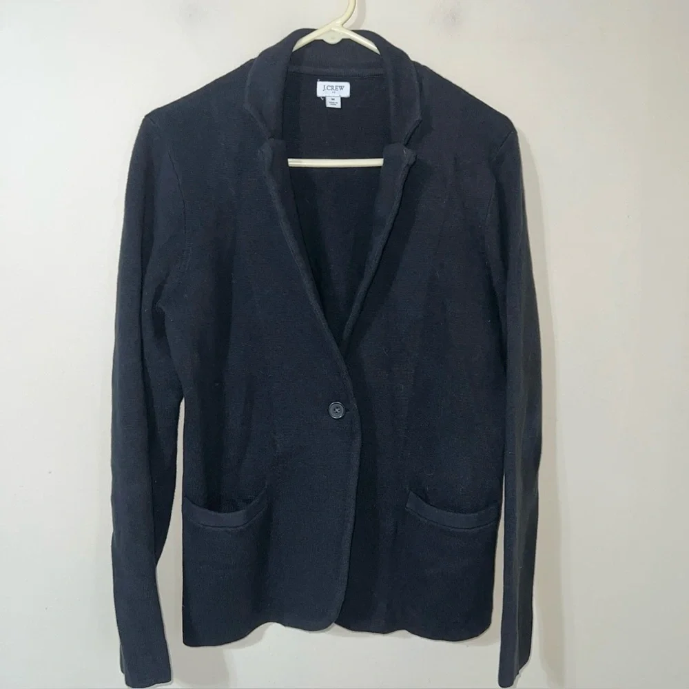 J. Crew Women’s Schoolboy Sweater Blazer Black